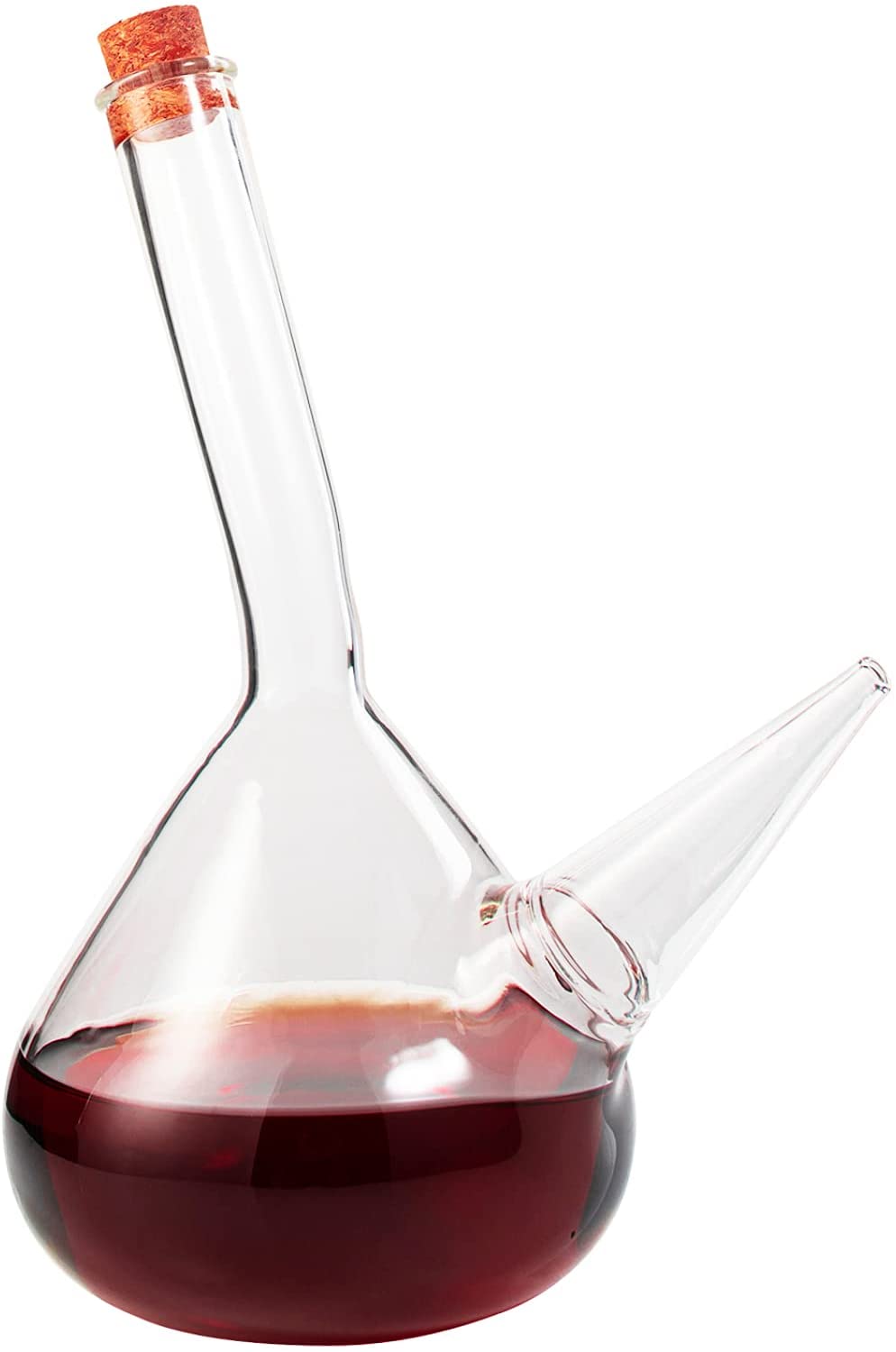 Porron Glass Decanter 34 oz Wine Pitcher 100% Lead-free Glass Decanter for Red Wine, Hand Blown Wine Decanter, Wine Carafe - Wine Gift, Wine Accessories (1000mL)-1