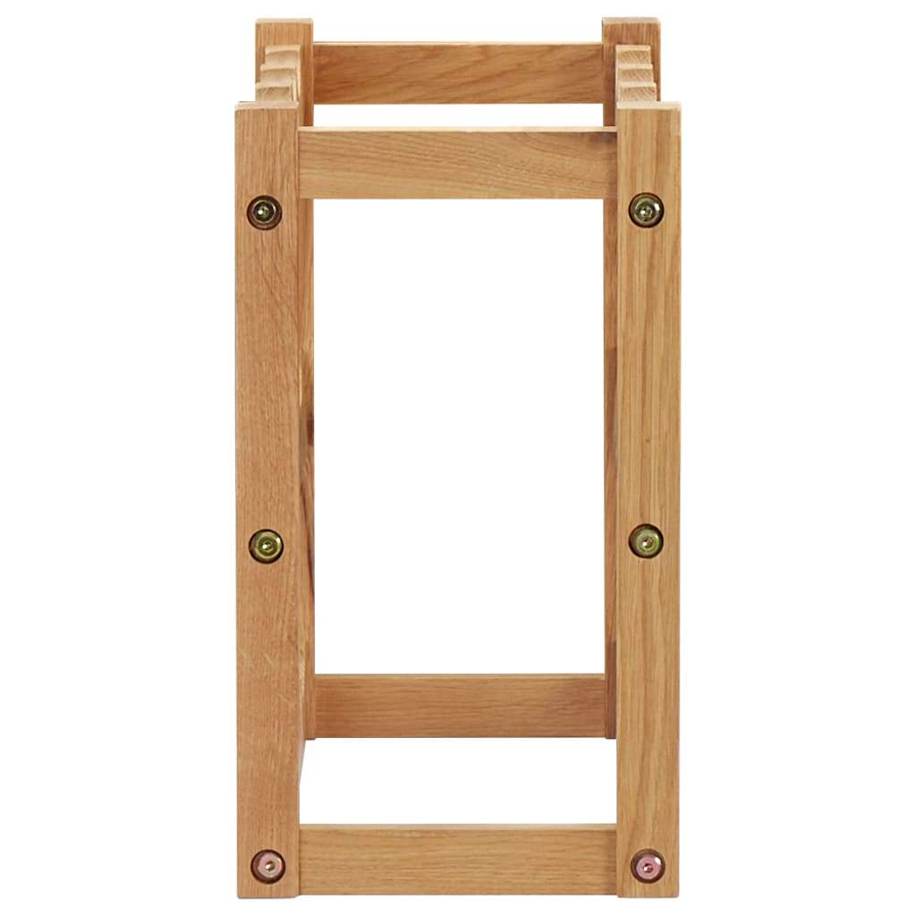 vidaXL Wine Rack for 6/12 Bottles Solid Oak Wood Holder Storage Freestanding-7