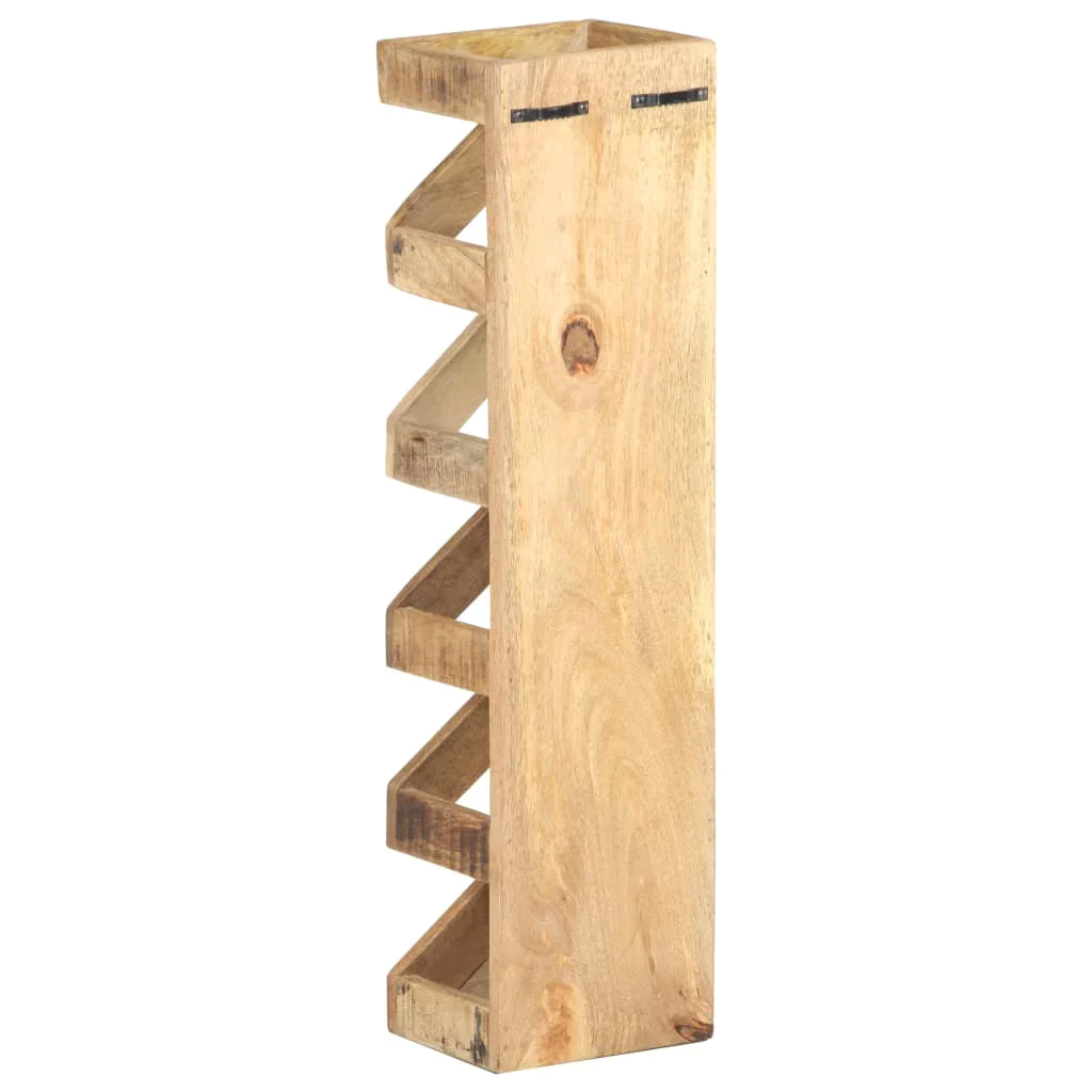 vidaXL Wine Rack for 5 Bottles Solid Mango Wood-1
