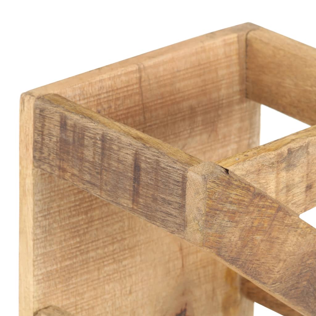 vidaXL Wine Rack for 5 Bottles Solid Mango Wood-3