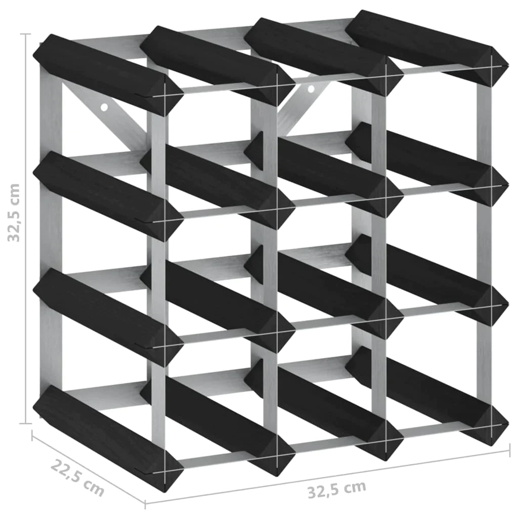 vidaXL Solid Wood Pine Wine Rack for 12/120/20/42/72 Bottles Bottle Holder-6