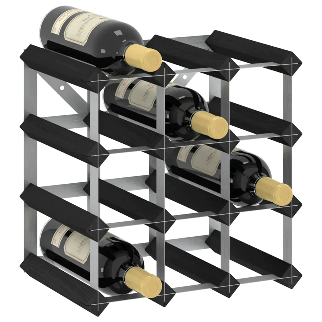 vidaXL Solid Wood Pine Wine Rack for 12/120/20/42/72 Bottles Bottle Holder-2