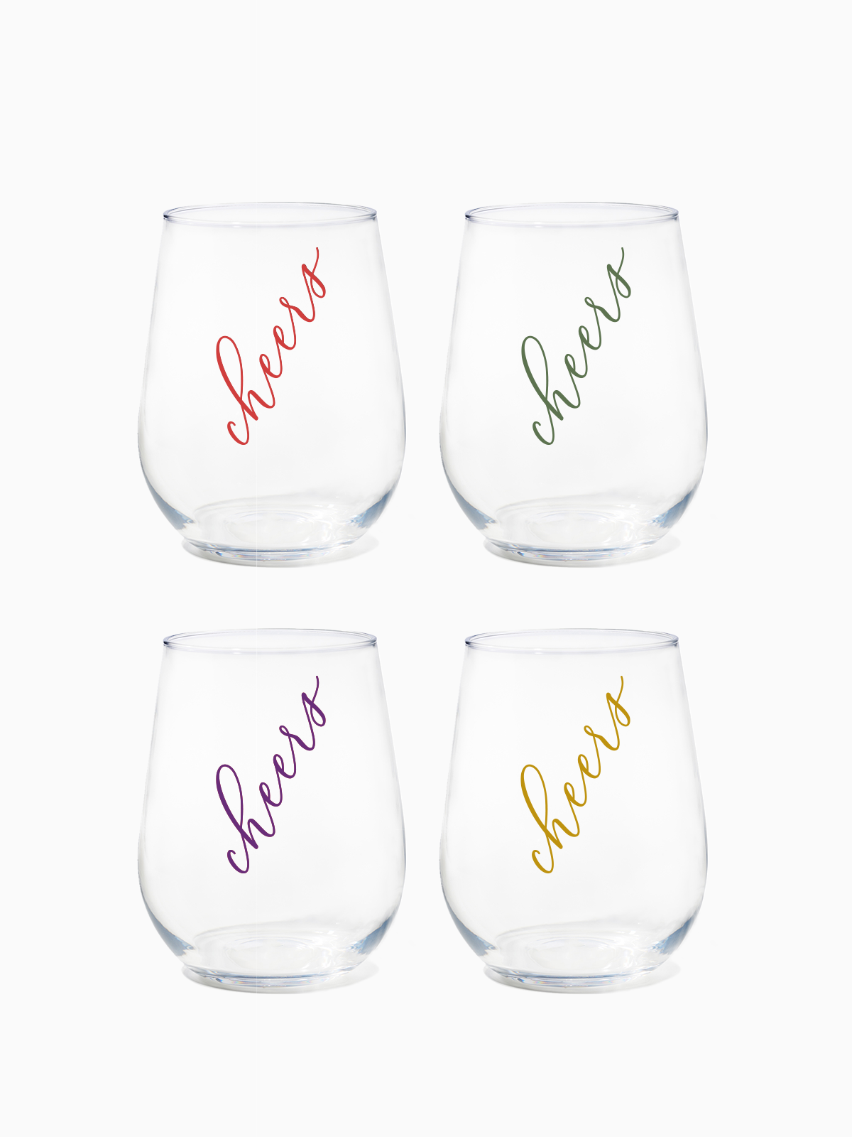 Classic Cheers (Color) - RESERVE 16oz Stemless Wine Tritan™ Copolyester Glass-0