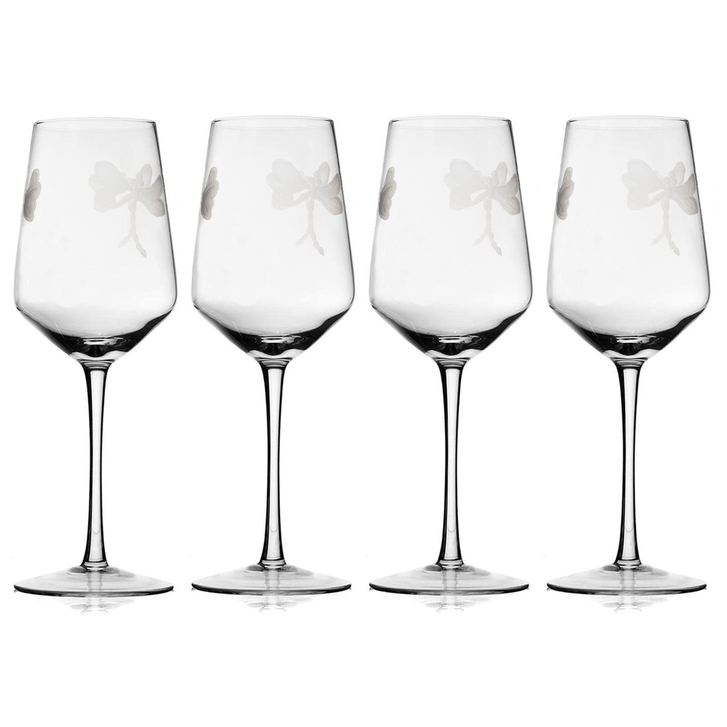 Stemmed Dragonfly Wine Glasses For White and Red Wine-1