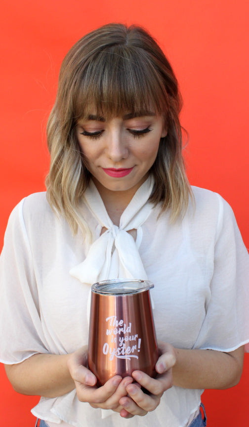 Wine Tumbler | Rose Gold-1