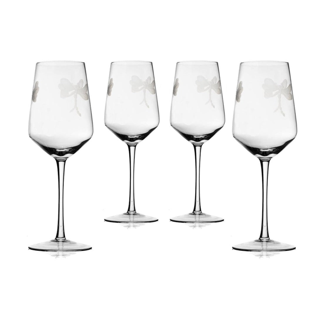 Stemmed Dragonfly Wine Glasses For White and Red Wine-0