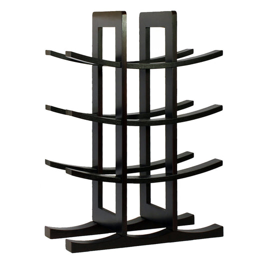 Oceanstar 12-Bottle Dark Espresso Bamboo Wine Rack WR1132-0