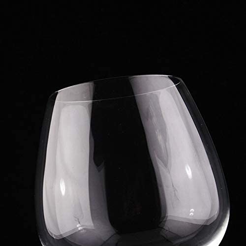 Crystal Wine Glasses Diamond Filled Stem, White and Red Wine, With Laser Cut Diamond Base Large 18 Ounces-2