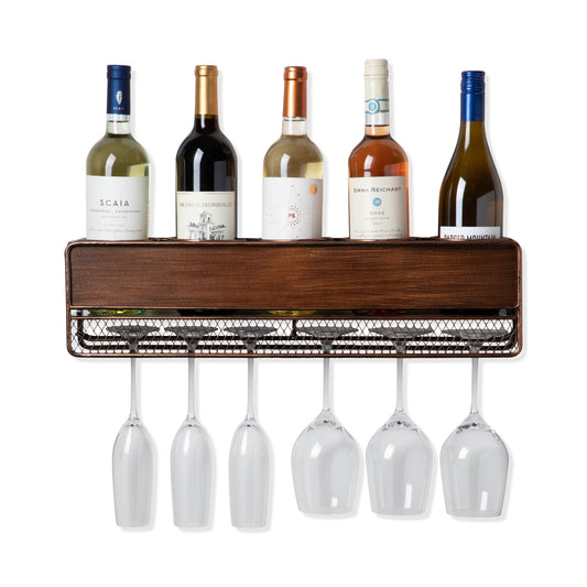 Rustic Wine Shelf by True-0